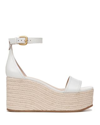 Veronica Beard Women's Gianna Leather Platform Wedge Espadrille