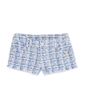 Katiejnyc Girls' Tween Ash Shorts - Big Kid In Blue Boucle