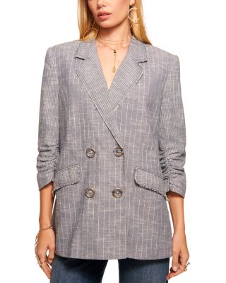 Ramy Brook - Lilianna Double Breasted Striped Blazer