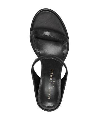 Women&#39;s Alonde Leather High Heel Slide Sandals