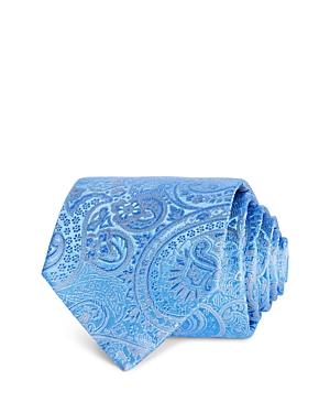The Men's Store At Bloomingdale's Woven Paisley Classic Tie 100% Exclusive In Blue