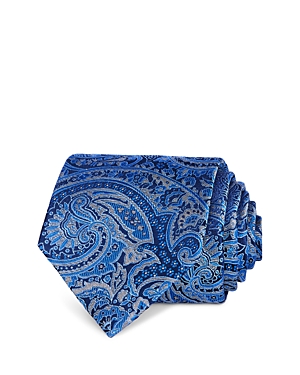 The Men's Store At Bloomingdale's Woven Paisley Classic Tie 100% Exclusive In Navy/blue