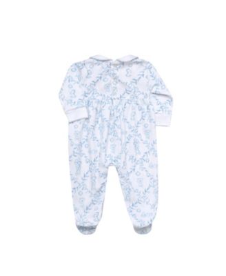 Boys' Blue Bears Trellace Smocked Footie - Baby