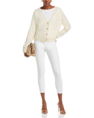 Margot Cropped Jeans in Blanc