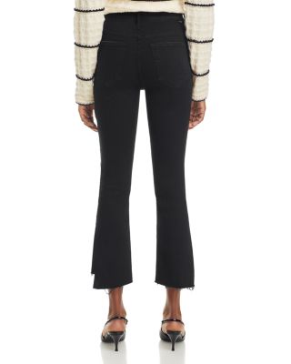 The Insider High Rise Crop Step Fray Bootcut Jeans in Not Guilty