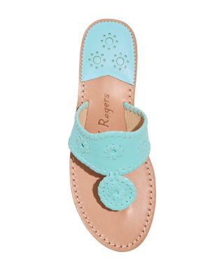 Women's Jacks Whipstitch Slip On Thong Slide Sandals
