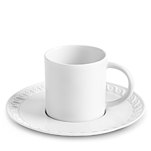 L'objet Neptune Espresso Cup And Saucer In White