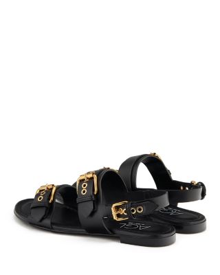 Women's Summer Nero Buckled Strappy Slingback Sandals