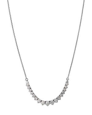 Bloomingdale's Graduated Diamond Necklace In 14k White Gold, 17 - 100% Exclusive