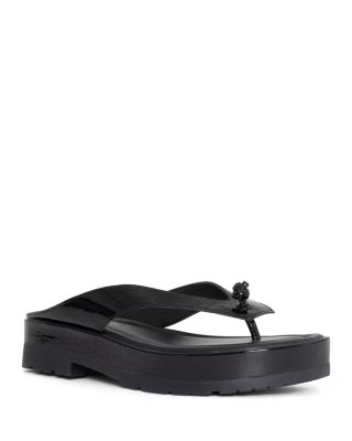 Women&#39;s Slip On Thong Platform Sandals