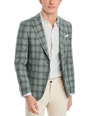 BOSS Hutson Plaid Slim Fit Sport Coat