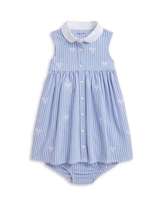 Ralph Lauren Polo Girls' Tennis Embroidered Mesh Dress Bloomer