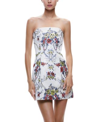 Alice and olivia strapless dress hotsell