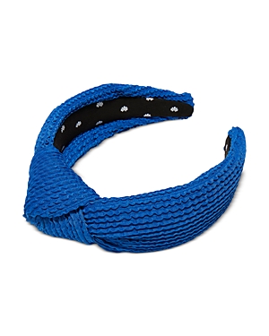 Lele Sadoughi Swim Knotted Headband In Blue