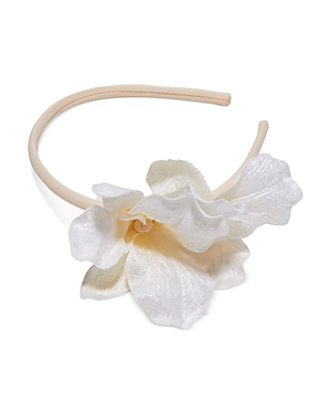Shop Lele Sadoughi Blair Orchid Headband In Ivory