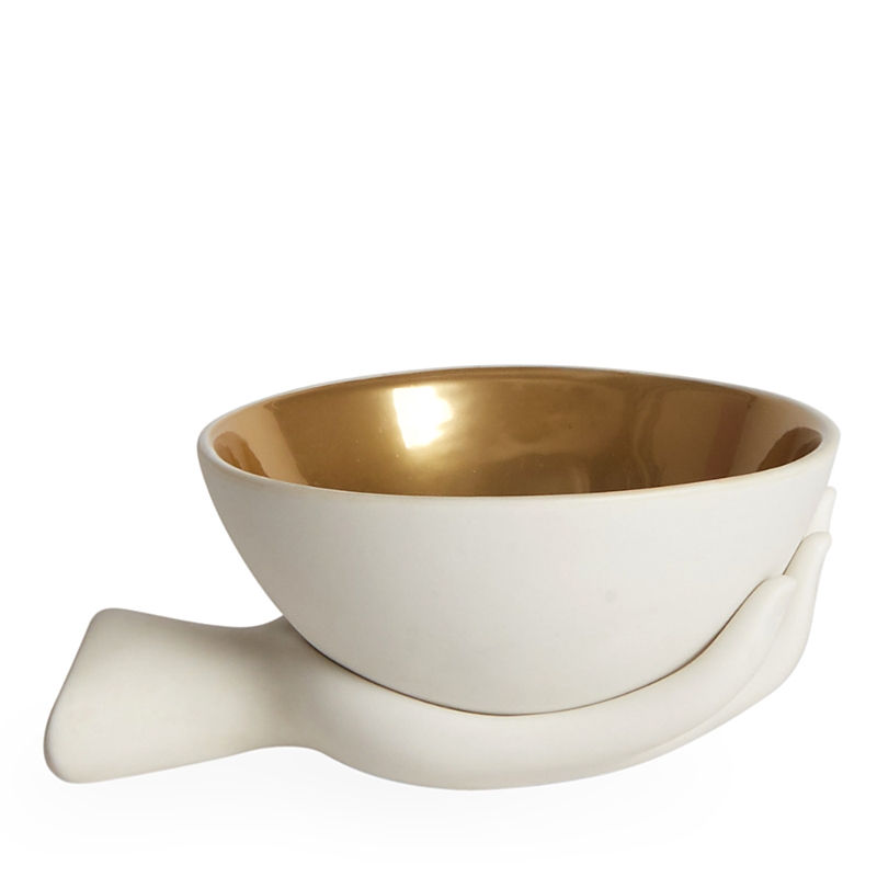 Jonathan Adler Muse Eve Porcelain Accent Bowl In White