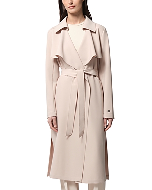 Shop Soia & Kyo Dimitra Wrap Trench Coat In Mist