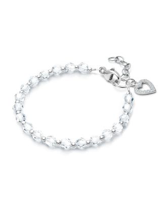 Children's Sterling Silver Birthstone Crystal Bracelet Girls' 6.25" Bracelet