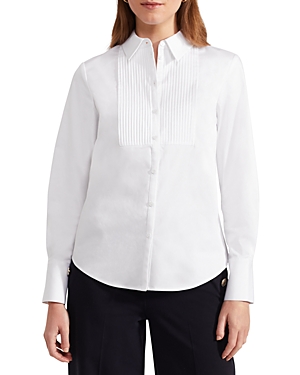 Shop Hobbs London Valerie Button Up Shirt In White