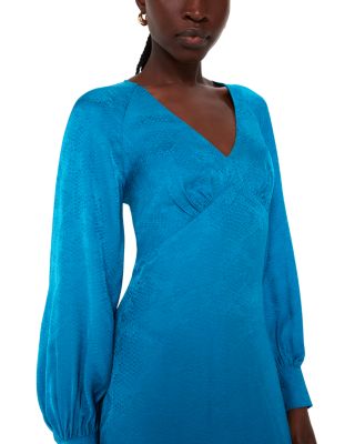 Serpent Jacquard Midi Dress