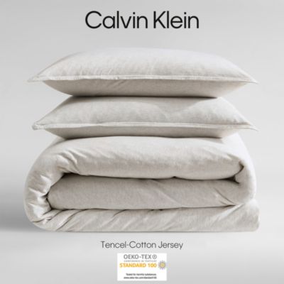 Modern M&eacute;lange  Jersey 3 Piece Duvet Cover Set, King