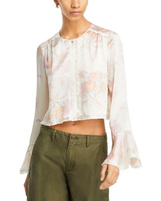 LoveShackFancy - Lyndon Silk Floral Blouse