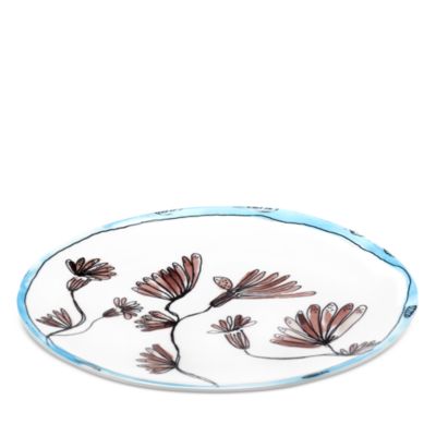 Marni Camelia Aubergine Salad Plate