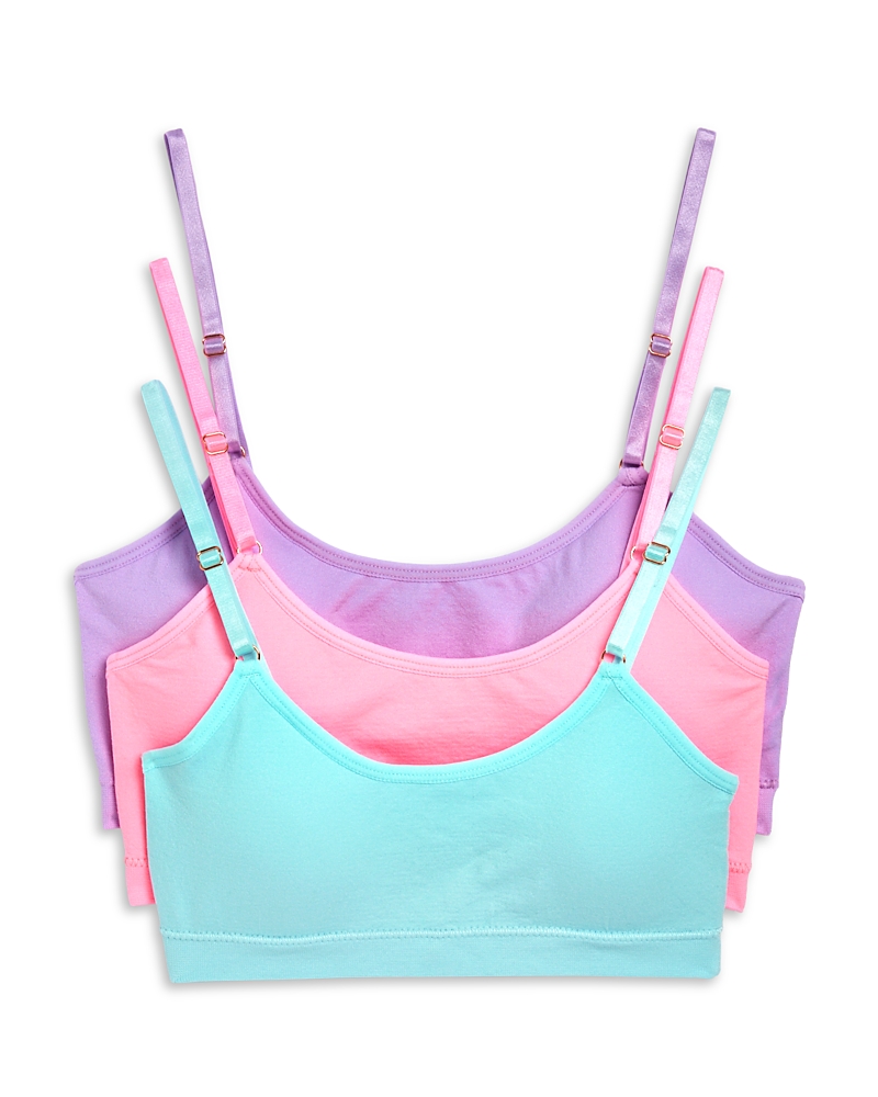 Shop Katiejnyc Girls' Seamless Cami Bralette, 3 Pack - Big Kid In Pastel Multi Pack