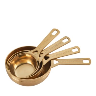 Le Creuset - Stainless Steel Gold Tone Measuring Cups, Set of 4