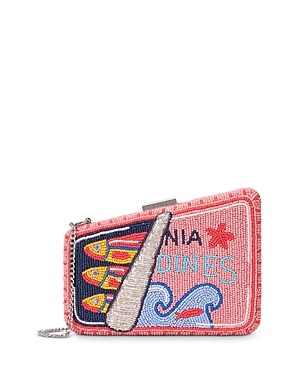 Shop Staud Carmella Beaded Clutch In Ines