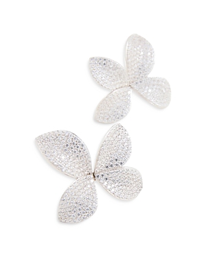 Shashi Lis Pave Earrings In White