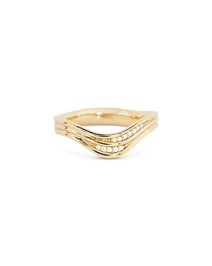 Shop Shashi Justice Pave Ring In Gold