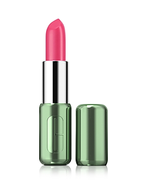 Shop Clinique Pop Satin Longwear Lipstick In Disco Pop