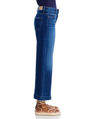 Anessa High Rise Ankle Wide Leg Jeans in Foreign Film
