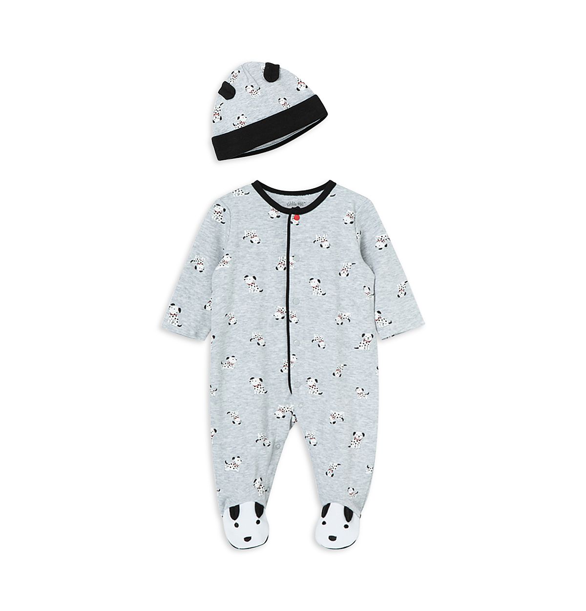 Little Me Boys' Dalmatian Footie and Hat Set - Baby