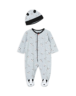 Little Me Kids' Boys' Dalmatian Footie And Hat Set - Baby In Gray