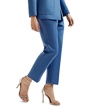 Ted Baker Slim Leg Tailored Trousers In Blue