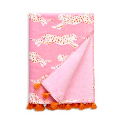 Leaping Leopard Beach Towel