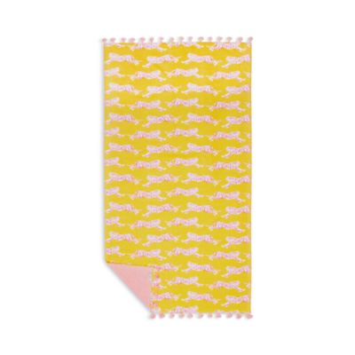 Leaping Leopard Beach Towel