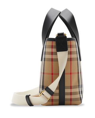 Girls' Check Canvas Tote  