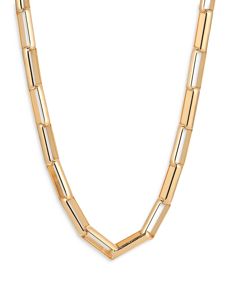 Ettika Rectangle Chain Necklace In Gold