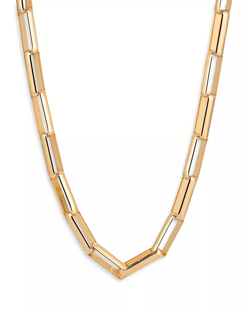 Ettika Rectangular Link Chain Necklace, 17