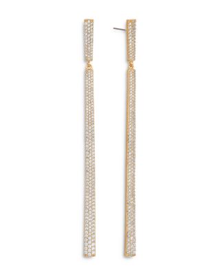 Gramercy Pav&eacute; Linear Drop Earrings