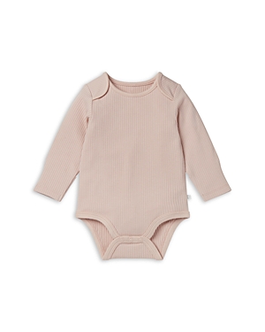 Mori Unisex Ribbed Long Sleeve Bodysuit - Baby In Blush