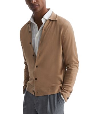 REISS - Forbes Slim Fit Button Front Wool Cardigan Sweater