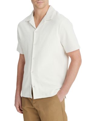 Boucl&eacute; Button Down Camp Shirt