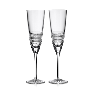 Shop Waterford Copper Coast Mastercraft Champagne Flute, Set Of 2 In Clear