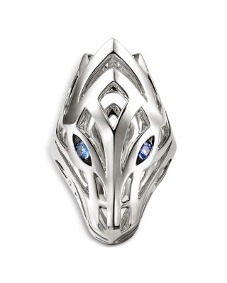 JOHN HARDY - Sterling Silver Naga Blue Sapphire Dragon Ring