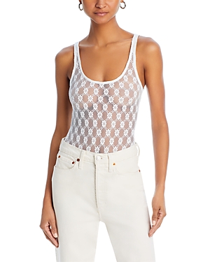 Shop Bardot Adoni Lace Bodysuit In White