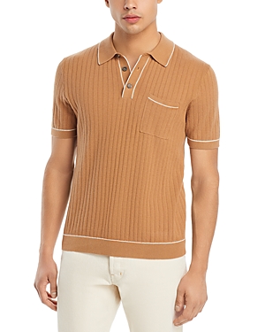 Rails Hardy Cotton Regular Fit Pocket Polo Shirt In Tawny